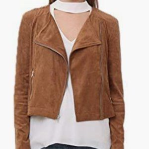 BB DAKOTA Women's Allerton Faux Suede Moto Jacket